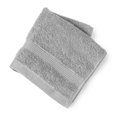 thumbnail image 6 of Mainstays Performance Cotton 6-Piece Bath Towel Set, Super Soft Quick Dry Fade Resistant, Solid Grey Flannel, 6 of 7