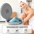thumbnail image 4 of Large Towel Warmer Bucket with Flip Lid, One-Touch LED Display, and Child Safety Lock, Fast Heating Towel Heater for Bathroom, Spa, and Home Use, 4 of 9
