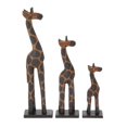 thumbnail image 1 of Benzara 41660 Elegant Wood Giraffe - Set Of 3, 1 of 1
