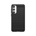 thumbnail image 1 of PANDACO Black Brushed Metal Case for Samsung Galaxy S24 FE, 1 of 3