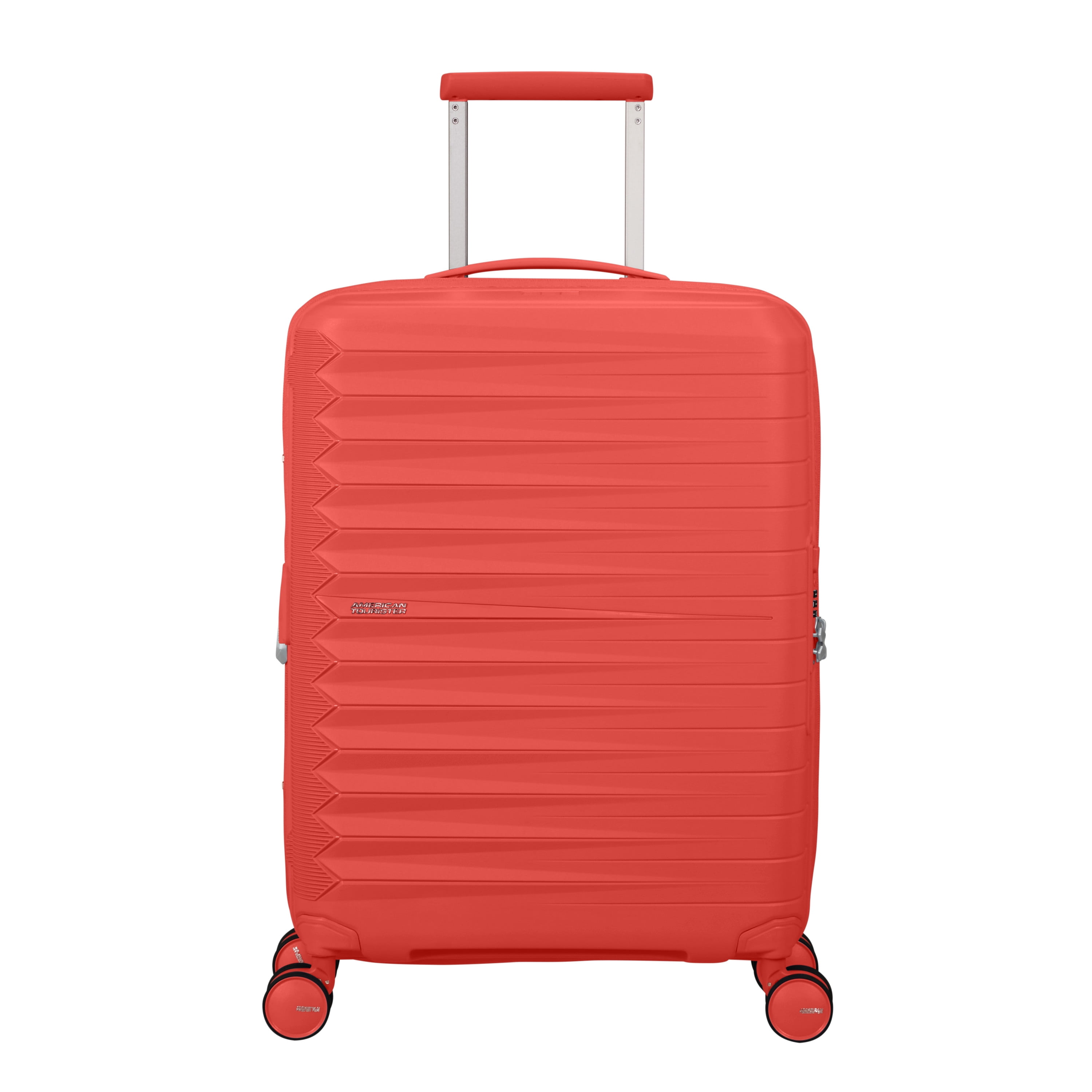 American Tourister Fastforward Hardside Carry On Suitcase with Spinner Wheels - Sunset Coral