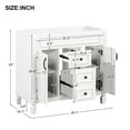 thumbnail image 7 of 36" Bathroom Vanity without Top Sink, Cabinet only, Modern Bathroom Storage Cabinet with 2 Soft Closing Doors and 2 Drawers, 7 of 7