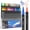 Black Barrel- 48 Colors, variant on 48 Colors Dual Tip   Pens Markers, Brush and Fine Tip,   Pens for , Canvas, Egg, Stone, Fabric, Rocks, Metal, Glass, Ceramic, DIY Crafts Making Art Supplies Gifts