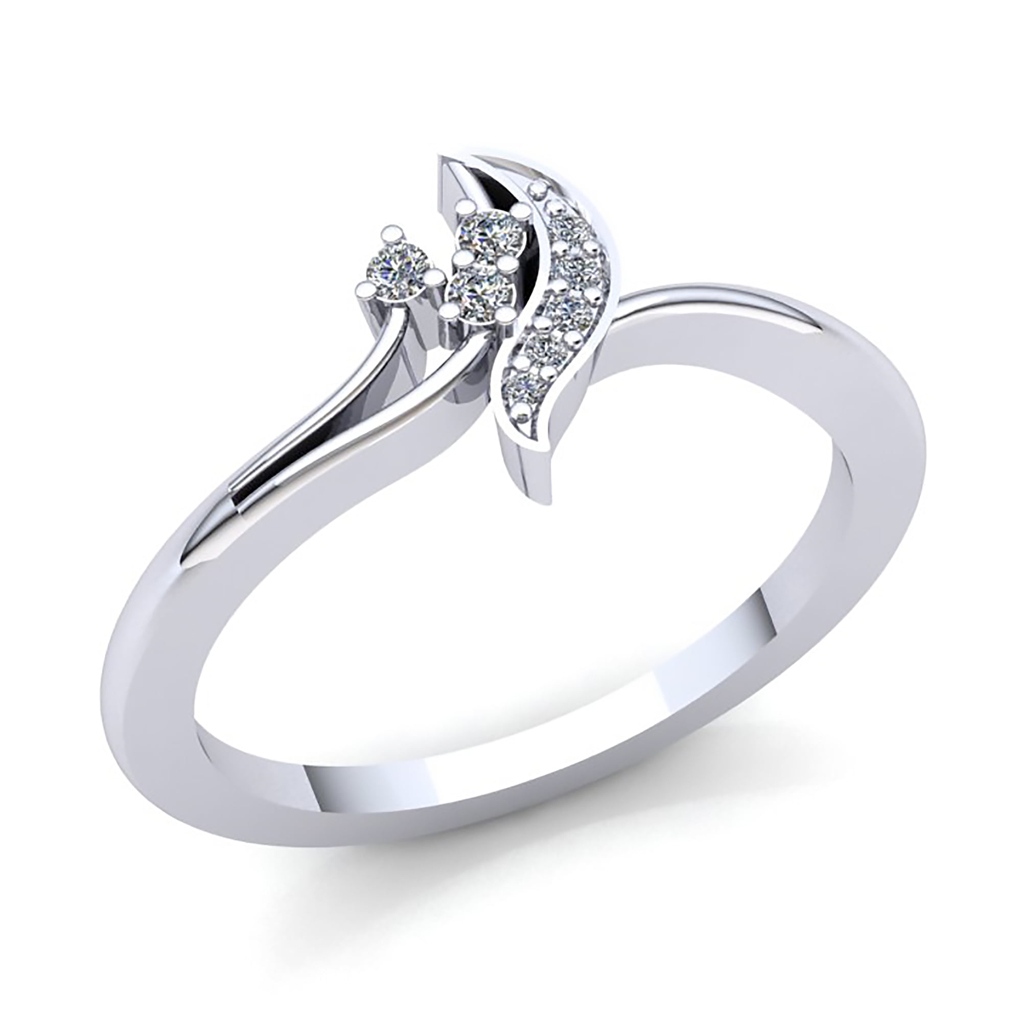 HN Jewels 1.35 Ct D//VVS1 Diamond In 18K White Gold Plated Mens /& Womens Flower Engagement Trio Ring Set