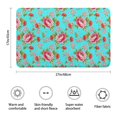 thumbnail image 3 of Pioneer Flower Floral Print Pattern Bathroom Rugs Mat, Non Slip Microfiber Bathroom Rug with Rubber Backing, Soft Mats for Bathroom Floor Tub Shower, 17"x27", 3 of 5