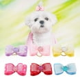 thumbnail image 3 of Cuerda para el Pelo de Perro Bling Bling 30 Piezas Lazos de Diamantes de Imitación Rosa Morado Rojo Amarillo Azul, 3 of 8