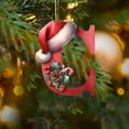 thumbnail image 1 of Mashaouyo Home Decor 26 Christmas Letter Decorations A To Z (without H And V) Hanging Christmas Tree Pendant Alphabet Letters Named Alphabet Decorations Christmas Tree Decorations, 1 of 4