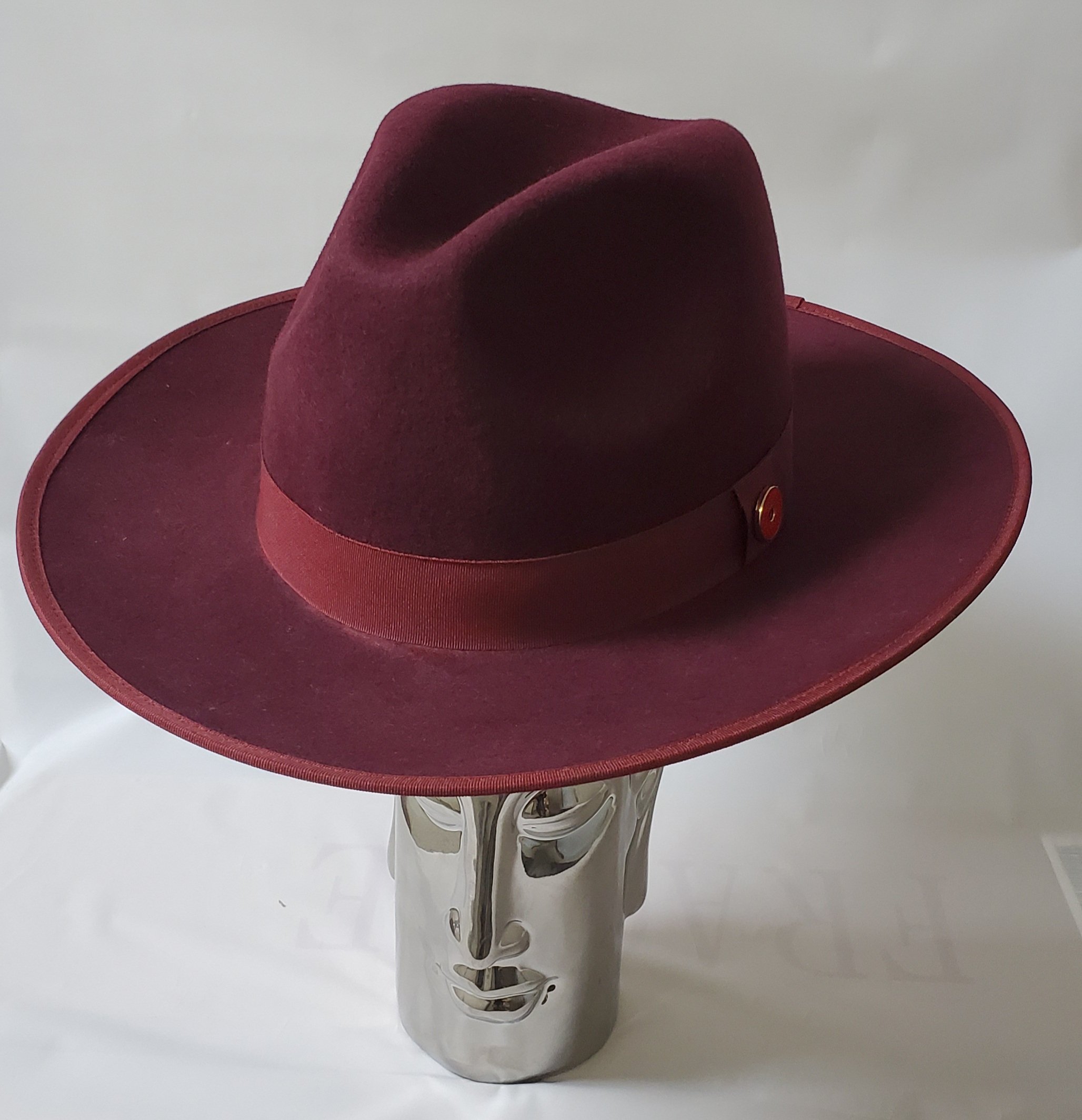 Fedora Wide Flat Brim Monarch 