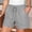 (Fashion 49)Gray, variant on Aimik Women Solid Color Elastic Waisted Short Pants with Drawstring and Pockets Summer Casual and Comfortable Shorts