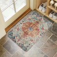 thumbnail image 4 of Bohemian Orange Ethnic Design Rug Welcome Doormat for Indoor/Outdoor Entrance Bohemian Orange Ethnic Design Rug Decoration Door Mat Kitchen Door Mat Bedroom Doormat 17x30 Inch, 4 of 6