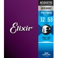 thumbnail image 3 of Elixir Strings 11050 Light PolyWeb Acoustic Guitar Strings 12-53, 3 of 4