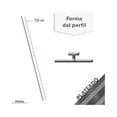 thumbnail image 2 of Perfil A3 de 2 Piezas de 120 cm Tiras Decorativas de Aleación de Aluminio Single Joint (plata) Ximxi Perfil A3 de 120 cm plateado, 2 of 3