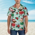 thumbnail image 4 of Cute Christmas Dachshunds Hawaiian Shirts For Men, Summer Short-Sleeve Relaxed-Fit Button-Down Shirts Medium, 4 of 9