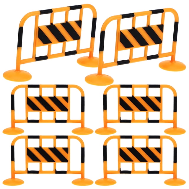 Miangastore 10pcs Mini Roadblocks Fence Model Plastic Role-playing for Children Teaching Tools