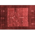 thumbnail image 1 of Ahgly Company Indoor Rectangle Abstract Red Contemporary Area Rugs, 2' x 5', 1 of 4