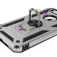 thumbnail image 3 of Apple iPhone 8 /7/6s/6 Case Hybrid Durable 360 Degree Rotatable Ring Stand Holder Kickstand Fit Magnetic Car Mount ,Xpm Phone Cover for iPhone 8 / 7 / 6s / 6 - Silver, 3 of 6