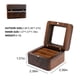 thumbnail image 3 of pstuiky Caja para anillos joyero caja de madera para anillos caja para anillos de compromiso con ranura caja para anillos de boda elegante y retro caja para anillos para propuesta de matrimonio., 3 of 7