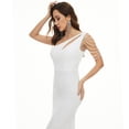 thumbnail image 1 of Vestido estilo hada fantasía celebridad fiesta vestido de noche sexy largo adelgazante tostado vestido nupcial elegante, 1 of 6