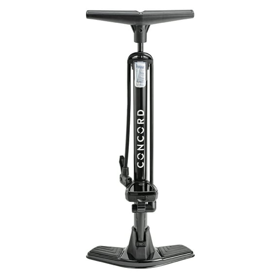 Concord Deluxe Floor Pump with Digital Gauge, 140 PSI, Schrader and Presta Compatible