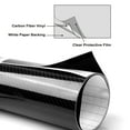 thumbnail image 5 of Black 7D Carbon Fiber Car Wrap High Gloss Vinyl Wrap Film Roll Bubble Free Air Release for Cars Laptops Phones, 5 of 6