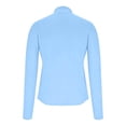 thumbnail image 5 of DDAPJ pyju Womens Long Sleeve Golf Shirts Sun Protection 1/4 Zip Pullover Summer Quick Dry Athletic Hiking Running Workout Tops with Thumb Holes Blue XXL, 5 of 8