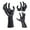 Black, variant on OIUR Wall Gothic Hand Sculpture Devil Hand Candle Holder Terror Hand Halloween Wall Decor for Living Room Entryway Horror Themed Party
