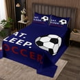 thumbnail image 2 of Erosebridal American Football Coverlet Set King,Rugby Game Bedding Set,Sport Gamer Room Decorative,Ultra Soft,3 Pieces, 2 of 5