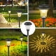 thumbnail image 4 of Paquete de 3 luces solares brillantes para exteriores, iluminación de paisaje duradera, luces solares para jardín, luces solares decorativas para pasarela, patio y césped, 4 of 5