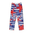 thumbnail image 6 of Uemuo Sea Stars Pattern Men's Wide Leg Palazzo Lounge Pants with Pockets Light Weight Loose Comfy Casual Pajama Pants-Large, 6 of 9