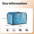 thumbnail image 5 of Xecao Hanging Orchids Floral Blue Print 2 Slice Toaster Cover with Pockets, Small Appliance Cover, Dust and Fingerprint Protection, Machine Washable, 5 of 7