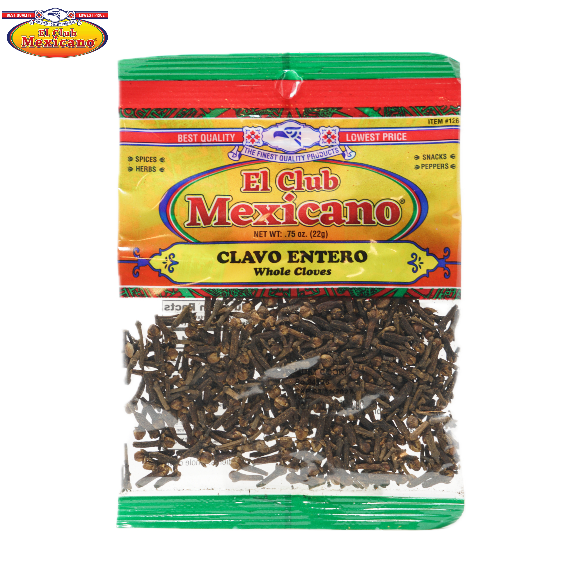 (3 pack) El Club Mexicano Whole Cloves – Aromatic and Flavorful Spice