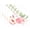 B394, variant on Ryvnso Placemats Set of 4 Peach Flowers Dining Mats Heat-Resistant Non-Slip Washable Table Mat