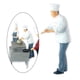 thumbnail image 4 of Escena de construcción de modelos a escala 1:64 Figuras pintadas Figuras de chef Persona Chef Grey 3, 4 of 9