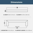 thumbnail image 2 of Franklin Brass P46645k-B3 Simple Modern Square 3-3/4" Center To Center Handle Cabinet Pull, 2 of 7