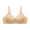 Beige, variant on Women's Front Side Buckle Lace Edge Seamless Yoga Bra for Movement Sleep Comfort Adjustable Support Wireless Large Cup