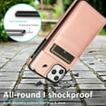 thumbnail image 5 of iPhone 11 Wallet Case with Card Holder, Mantto PU Leather Kickstand Card Pocket Slots Shockproof Phone Back Cover For Apple iPhone 11 6.1 inch - Rose Gold, 5 of 7