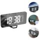 thumbnail image 5 of Reloj despertador digital con espejo y pantalla grande, reloj despertador electrónico para dormitorio, hogar y oficina., 5 of 5