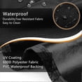 thumbnail image 5 of Diameter 124cm Black Garden Table Cover Round, Patio Table Top Cover Set,fitted Round Outdoor And Indoor Use, Waterproof Table Cover, 5 of 5