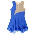 thumbnail image 3 of YONGHS Kids Girls Sleeveless Figure Ice Skating Dress Gymnastic Dance Leotard Blue 6, 3 of 7