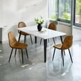 thumbnail image 3 of Homy Casa 63 inch Dining Set for 4, Large Table with Upholstered Chairs, 3 of 10