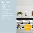 thumbnail image 4 of ALPHA LIVING Disposable Chafing Dish Buffet Set, Food Warmers for Parties, Fuel Cans Complete, 4 of 7