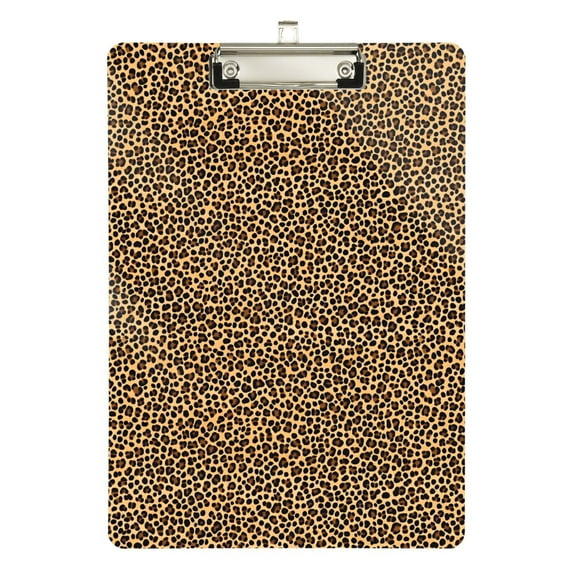 ALAZA Plastic Clipboard A4 Letter Size Decorative Clipboards for Students Women Men 9" x 12.5" Leopard-p2