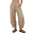 thumbnail image 4 of AUNVITO Women's Loose Fit Wide Leg Elastic Waistband Casual Pants with Pockets, 4 of 8