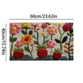thumbnail image 3 of Hearth & Gear Strawberry Floral Carpet Mat Soft Polyester Fiber Floor Rug For Home Kitchen Bathroom Living Room Winter Throws for Couch Large Soft Blanket Polyester Blankets Size Fall Blanket Silk, 3 of 6
