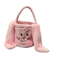 thumbnail image 3 of Zentra Easter Candy Tote Bag Lightweight Decorative Eggs Gift Basket Storage Container Pink, 3 of 10