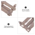 thumbnail image 2 of KONTONTY 1 Set Mini Rail Fence Dark Grey PVC for Craft Enthusiasts Garden Accessories, 2 of 8
