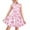Pink Cow Print, variant on Renewold Piano Notes Tank Dress Kids Casual Cats Midi Dress, Blue Knee Length A-Line Skater Dress for Teens Gilrs Spring Summer Swing Twirl Sundress Size 7-8