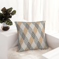 thumbnail image 5 of Wukai Geometric Premium Polyester Fleece Pillow Covers with Hidden Zipper Closure,Luxuriously Soft and Durable-26"x26", 5 of 7