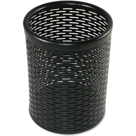 Suites Pencil Cup - Artistic, AOPART20005, Urban Collection Punched Metal Pencil Cup, 1 Each, Black