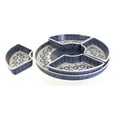 thumbnail image 2 of Blue Rose Polish Pottery Peach Blossom Tray with 4 Plates, 2 of 2
